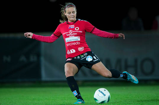 Kristianstads Alice Nilsson i matchen i damallsvenskan