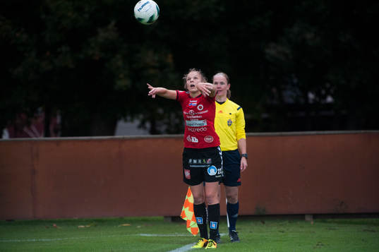 Inkast i matchen i damallsvenskan mellan Kristianstad och
