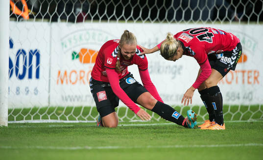 Fair play i matchen i damallsvenskan mellan Kristianstad