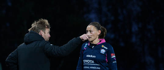 Linköpings tränare Martin Sjögren i matchen i