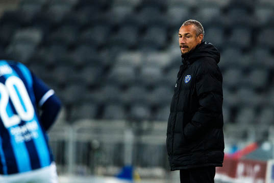 Falkenbergs tränare Henrik Larsson