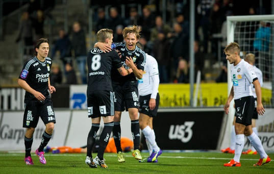 IFK Göteborgs Ludwig Augustinsson gör 2-2 och jublar