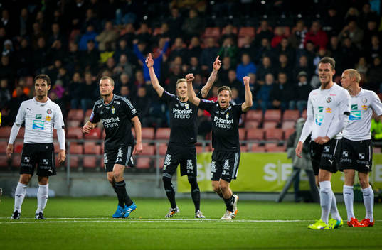 IFK Göteborgs Lasse Vibe gör 3-4 och på bilden jublar