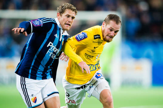 Djurgårdens Stefan Karlsson och Falkenbergs Christoffer