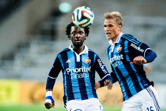Djurgårdens Amadou Jawo och Djurgårdens Sebastian
