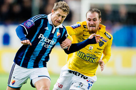 Djurgårdens Stefan Karlsson och Falkenbergs Christoffer