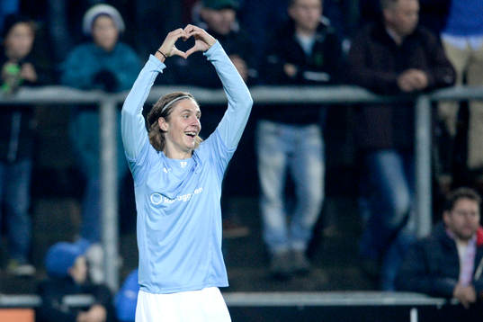 Malmö FFs Pawel Cibicki jublar
