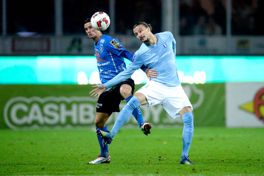Halmstads Marcus Antonsson och Malmö FFs Erik Johansson