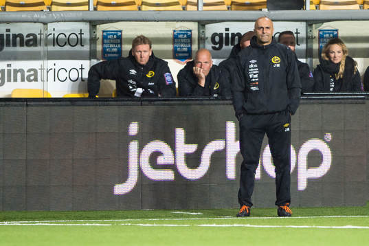 Elfsborgs tränare Jan Mian med assisterande tränare Peter