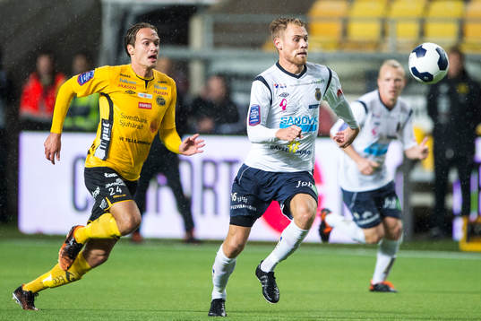 Gefles David Fällman jagas av Elfsborgs Viktor Prodell