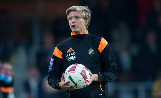 s Anton Salétros i matchen i allsvenskan mellan Mjällby