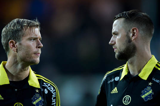 s mittbackar Per Karlsson och Alexander Milosevic  i