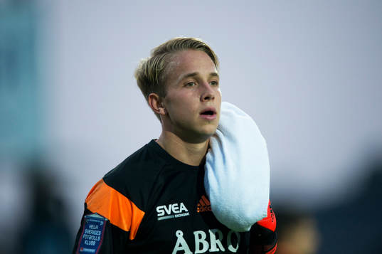 s målvakt Patrik Carlgren  i matchen i allsvenskan mellan