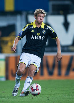 s Anton Saletros i matchen i allsvenskan mellan Mjällby