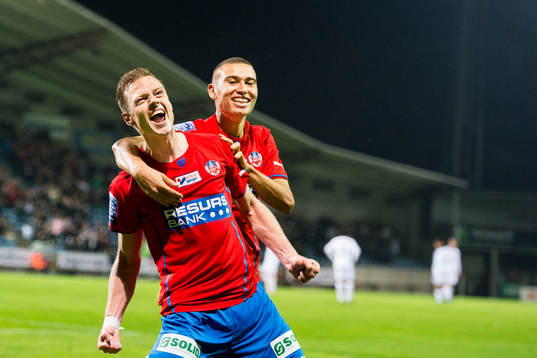 Helsingborgs Arnór Smárason jublar