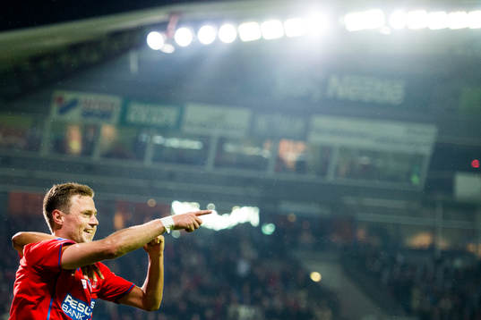 Helsingborgs Arnór Smárason jublar