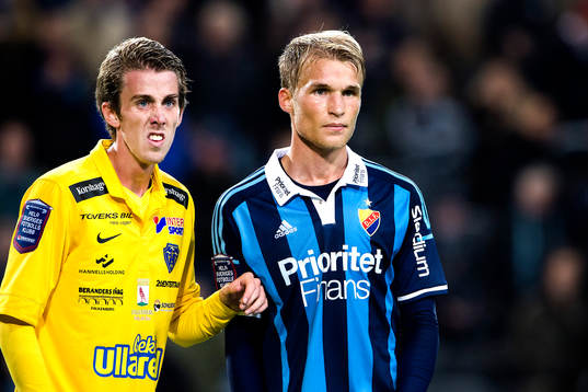 Falkenbergs Adam Eriksson och Djurgårdens Sebastian