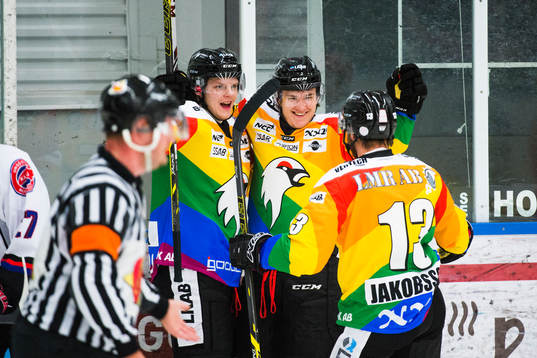 Kirunas Simon Hammar, Markus Hägglund och Emil Jakobsson