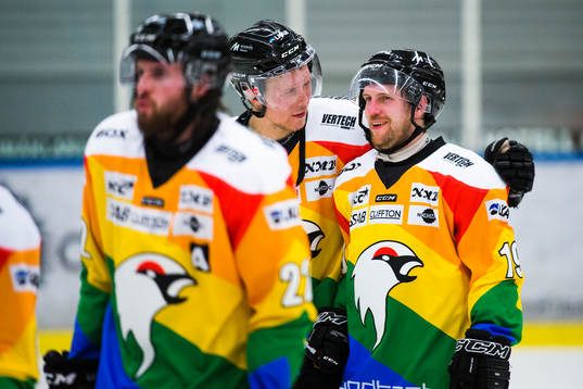 Kirunas Emil Jakobsson, Anton Holmberg och Mikael Lasu