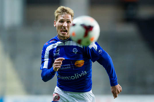 Åtvidabergs Martin Christensen jagar bollen
