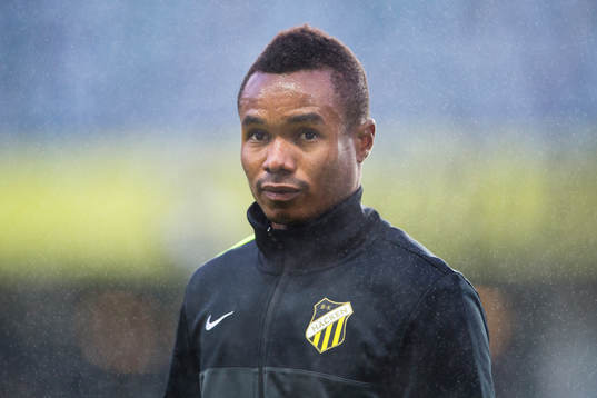 Häckens Nasiru Mohammed innan fotbollsmatchen i