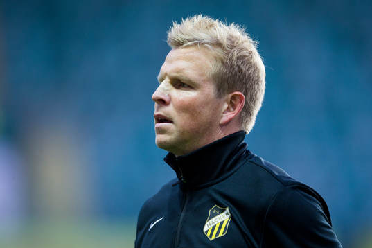 Häckens David Frölund innan fotbollsmatchen i Allsvenskan