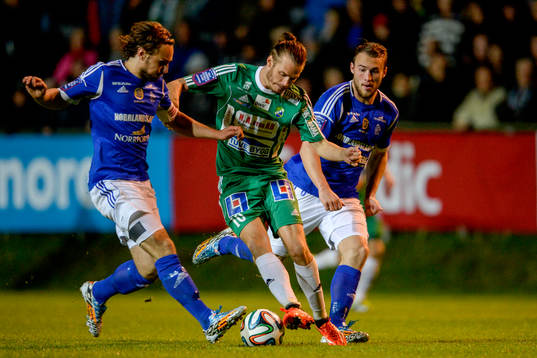 Sundsvalls Kevin Walker och Rúnar Már Sigurjónsson och
