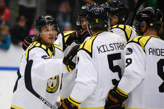 Brynäs Adam Brodecki  jublar