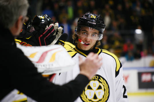 Brynäs Adam Brodecki  jublar