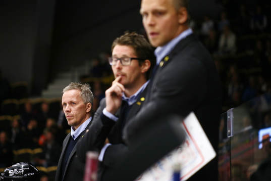Skellefteås tränare Hans Wallson, Stefan Klockare och