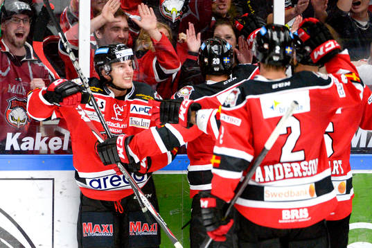 Malmö Redhawks Tony Romano jublar