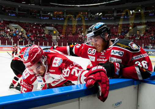 Timrås John Westin och Malmö Redhawks David Liffiton