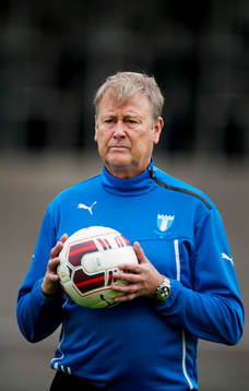 Malmö FFs tränare Åge Hareide när Malmö FF tränar