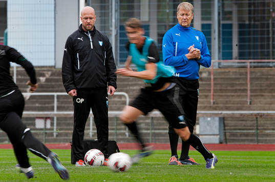 Malmö FFs assisterande tränare Olof Persson och tränare