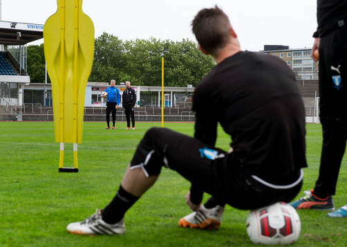 Malmö FFs tränare Åge Hareide och tränare Åge Hareide