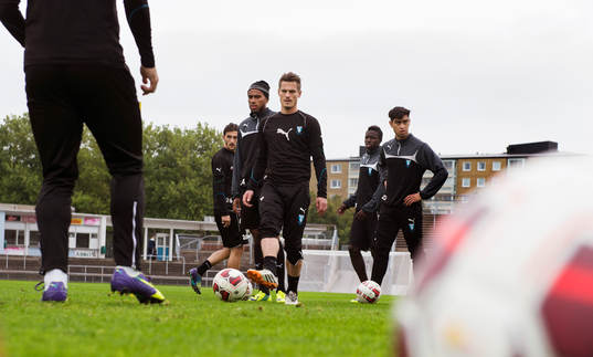 Markus Rosenberg när Malmö FF tränar