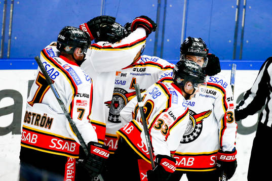 Luleås spelare jublar