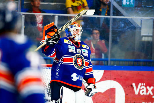 Växjös målvakt Stefan Steen jublar