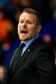 Luleås tränare Joakim Fagervall skriker