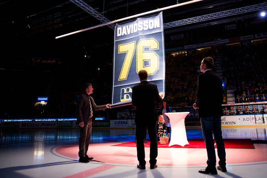 Johan Davidssons tröjceremoni