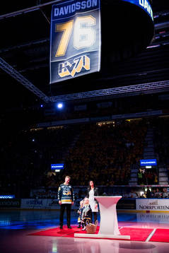 Johan Davidssons tröjceremoni