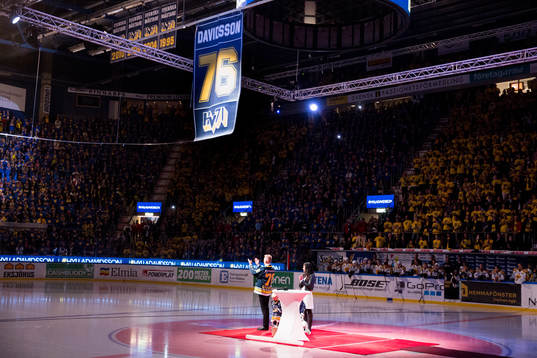 Johan Davidssons tröjceremoni