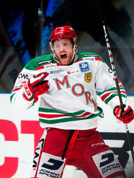 Moras Daniel Hermansson jublar