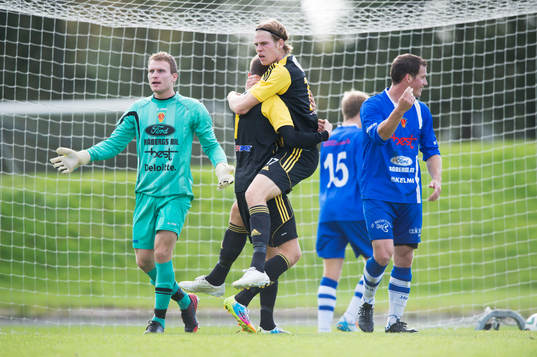 IFK Hässleholms Ilir Salja har gjort 3-1 i matchen i
