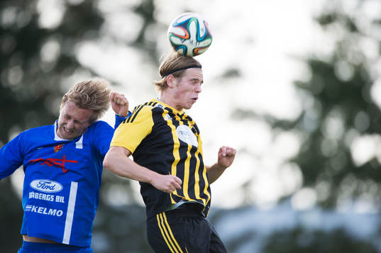 IFK Hässleholms Filip Ranmo i matchen i division 3 mellan