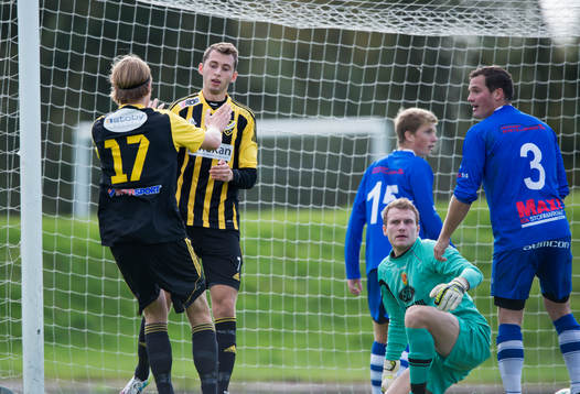 IFK Hässleholms Ilir Salja har gjort 3-1 i matchen i