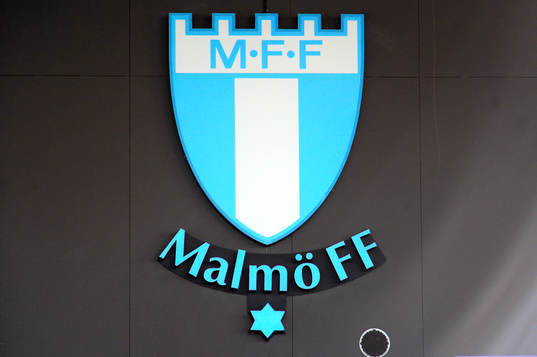 Malmö FFs logotype på Swedbank Stadion