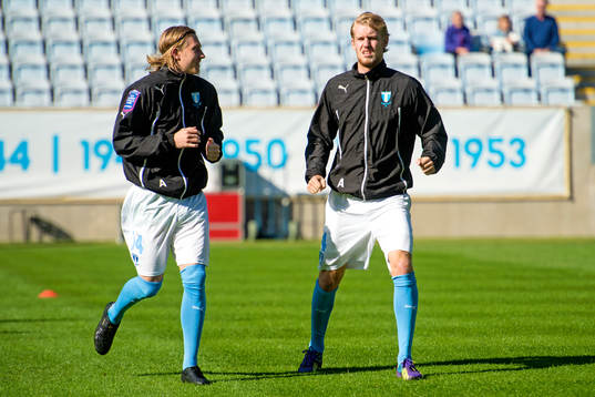 Malmö FFs Simon Kroon och Filip Helander