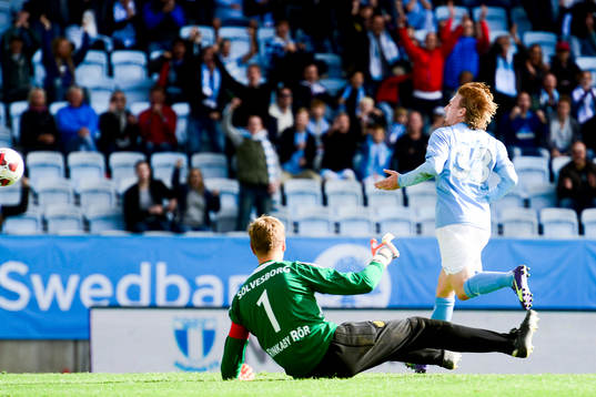 Malmö FFs Emil Forsberg jublar