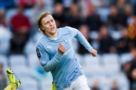 Malmö FFs Emil Forsberg jublar